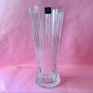 New vintage Royal Doulton large crystal vase